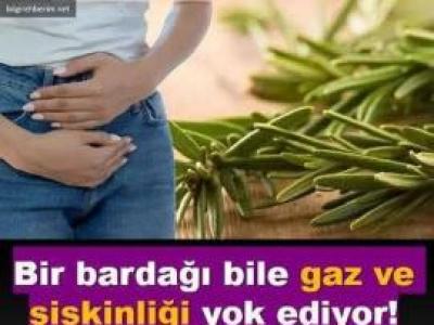 Bir bardağı bile gaz ve şişkinliği yok ediyor