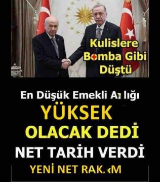 Bahçeli’den En Düşük Emekli Maaşı Mesajı