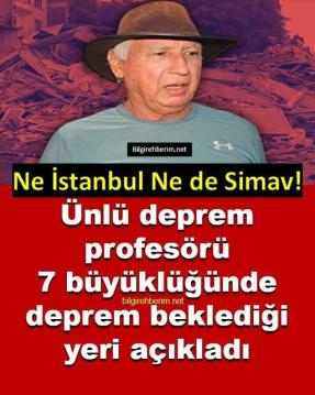 Deprem kahınınden 4 şehre uyarı