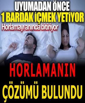 HORLAMANIN ÇÖZÜMÜ BULUNDU!