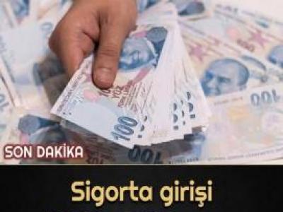 Sigorta girişi 2000-2010-2015 arası olanlara