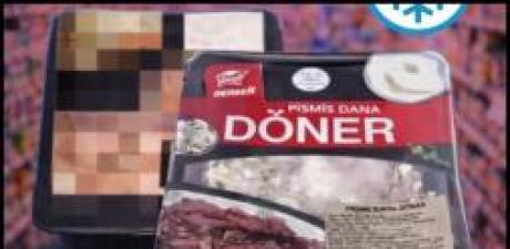 Zincir marketlerde kampanyalı satılan dönerde