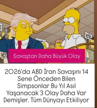 Simpsonlar'dan 2026 tahminleri