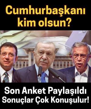Cumhurbaşkanlığı anketi şaşırttı