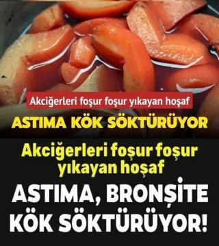 Ciğerleri temizliyor, astım ve bronşite