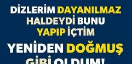 Erkan Topuz diz ve mafsal ağrılarına iyi