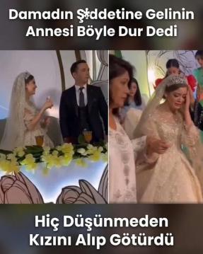 Düğünde dikkat çeken olay