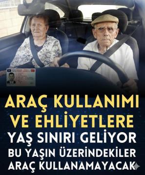 Ehliyete Yaş Sınırlaması mı