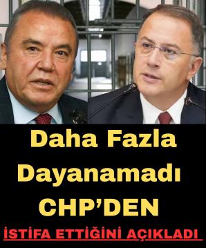 CHP'li isim seçileli 6 ay olmuştu istifa etti