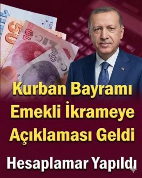 Emeklilere kurban bayramı ikramiyesinde zam belli oldu