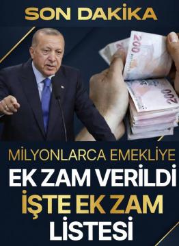 Milyonlarca emeklinin beklediği emekli zam