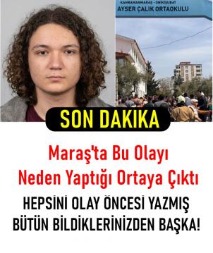 OLAYDAN ÖNCE YAZDIĞI NOT