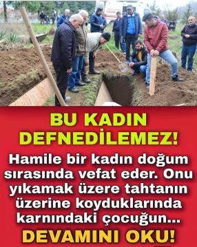 Hamile bir kadın vefat eder