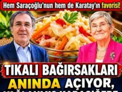 İbrahim Saraçoğlu ve Canan Karatay'ın favori sebzesi